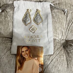 Kendra Scott Gold and Silver Geometric Earrings